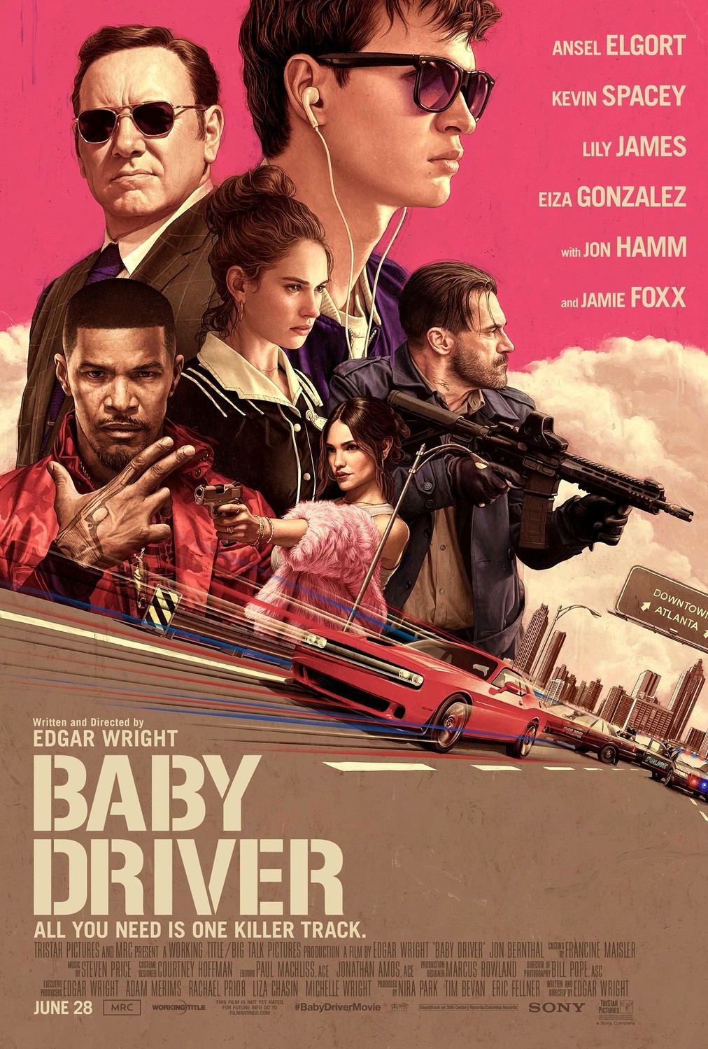 Малыш на драйве / Baby Driver (2017) HDRip | Лицензия